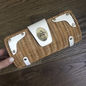 Kate Spade Wicker Clutch